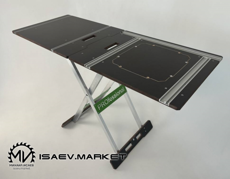 Верстак трансформер из ламинированной фанеры "PRO 550" с продольным Т-треком